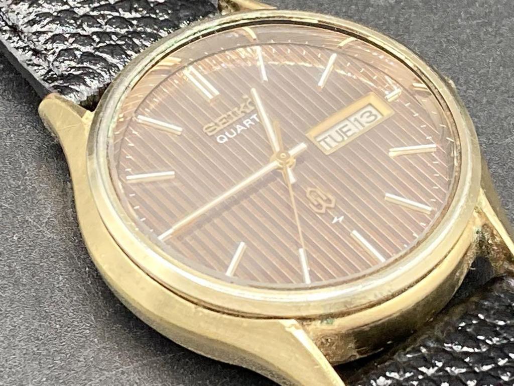 [USED] Battery strap replaced. SEIKO 0843-8050-G Seiko Brown.