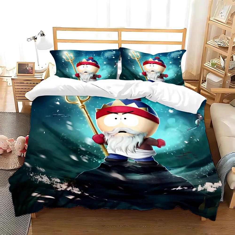 Povlak na přikrývku South Park Povlak na polštář Ložní souprava Pro dospělé Chlapec Dívka Dekorace ložnice Dětský dárek Jednolůžko Dvoulůžko Velký rozměr