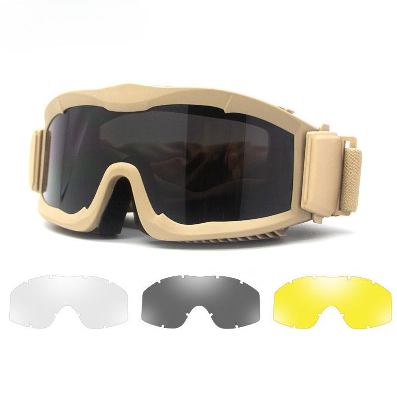 Alpha Tactical Goggles Militär-Fan-Brille Augenschutz Airsoft Paintball Outdoor Reiten Sportbrille Motorrad