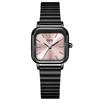 Simple And High-End Small Square Plate Women'S Watch, High Value, Small And Exquisite Bamboo Steel Belt, Waterproof Quartz Watch
