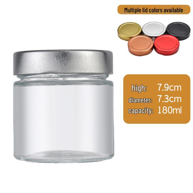 Large Capacity Round Pickle Dispensing Bottle with Lid, Moisture-Proof High Borosilicate Glass Jar