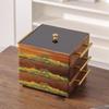 Chinese Wooden Dried Fruit Plate High-end Snack Nut Plate Hotel Club Refreshment Plate Solid Wood Fruit Plate Storage Box