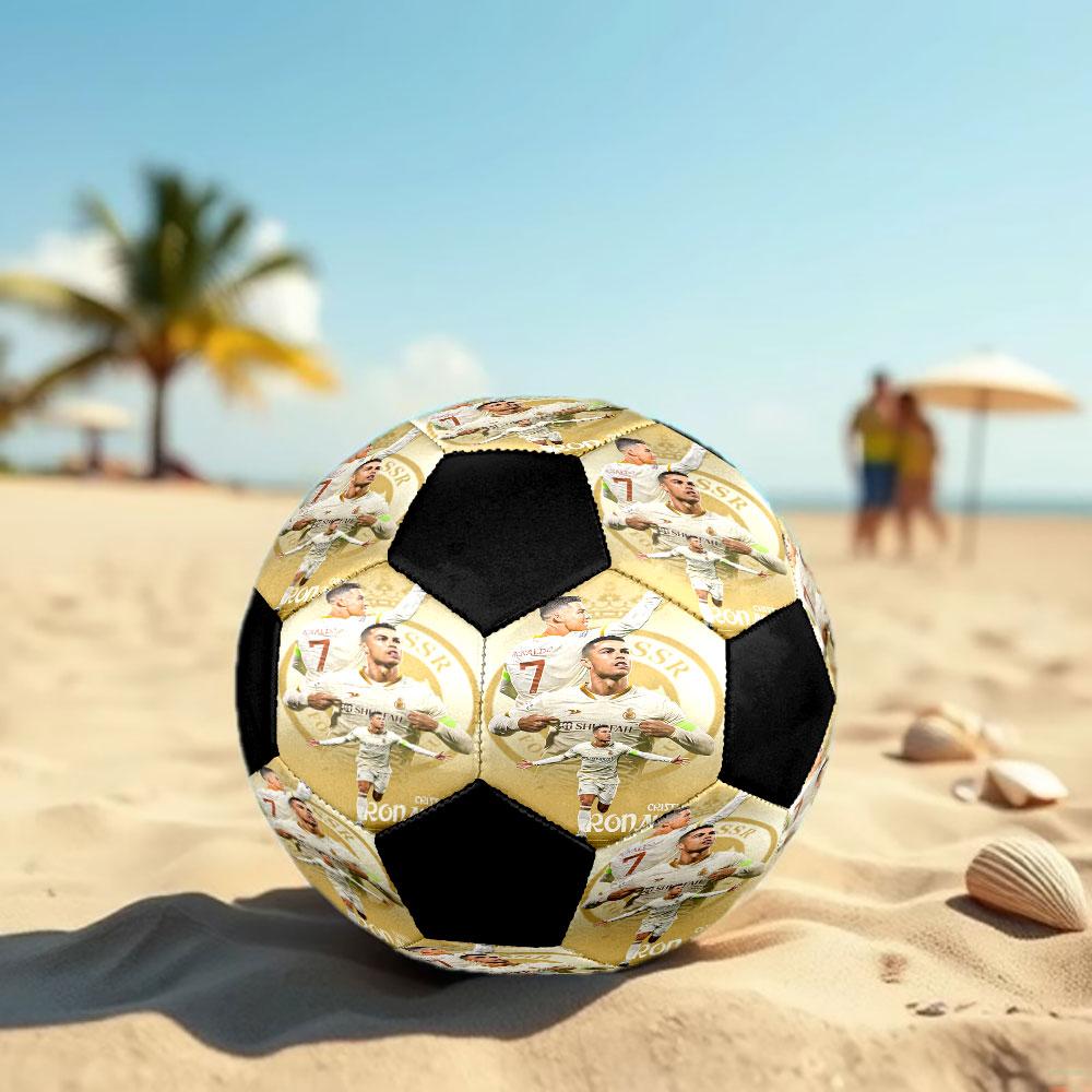 1pc Cristiano Ronaldo Soccer Ball Size 5 Indoor Soccer Ball Fashion Colorful Backyard Game - Great For Sports Fans Gift HE18