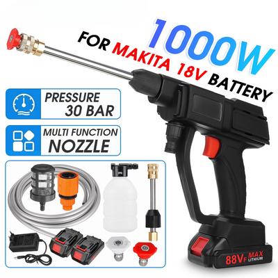 88VF Laveur à Pression Sans Fil pour Lavage de Voiture Pistolets à Eau Pulvérisateurs pour Batterie 18V Buse à Eau Machine de Nettoyage
