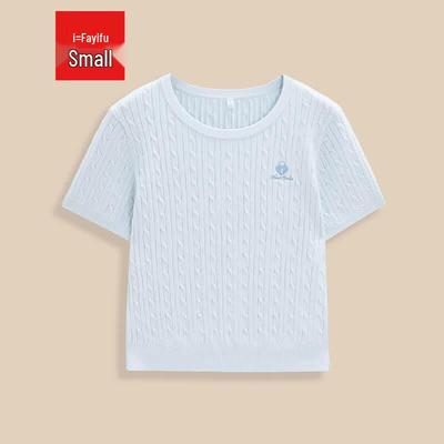 IEF Petite Korean Style Gentle Knitted Top