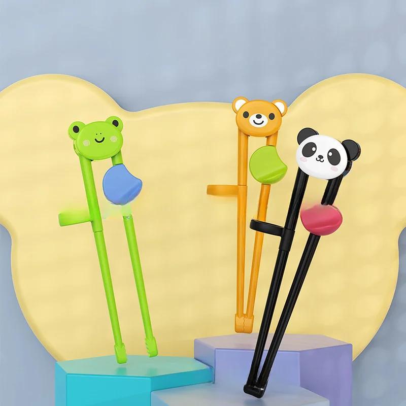 Chopsticks For Children Beginners Cartoon Animal Elementary Learning Chopsticks Tableware Training Food Safety
