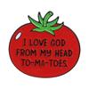 Catholic Saint Cross Medal Enamel Pins Jesus Christ Is Lord God Virgin Mary Latin Prayer Brooches Lapel Badge Jewelry Gifts