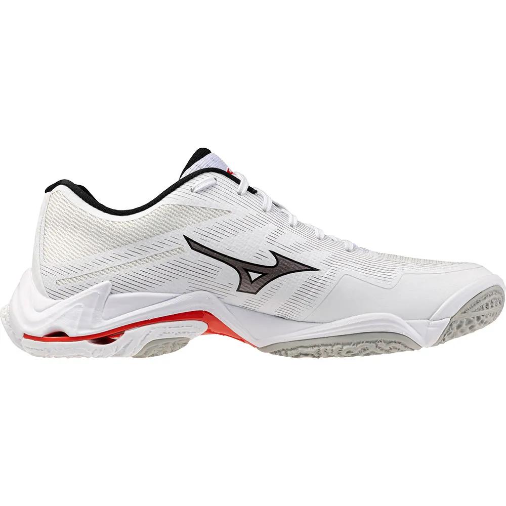 Mizuno Wave Lightning Elite Sneakers Breathable White/Black/Fiery Red
