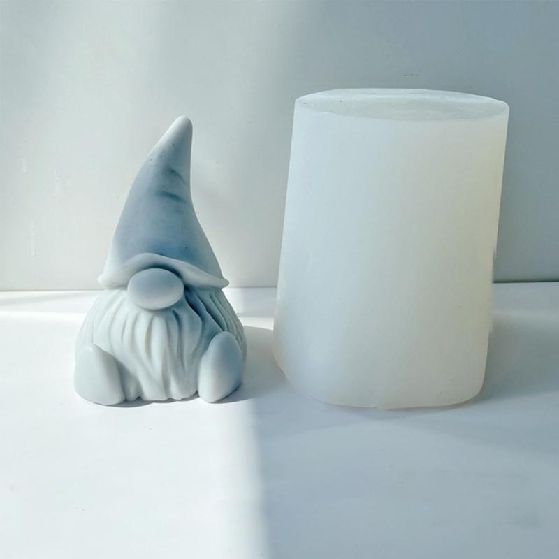 Gnomes Shape Silicone Mold Candle Resin Making Tool DIY Candle Moulds Ornaments Hand-made Home Decorations Supplies