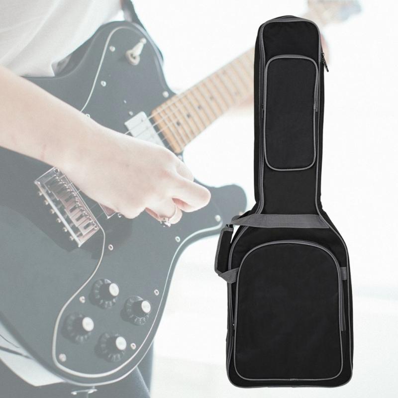 Waterproof Guitar Gig Bag For Electric Guitars Spacious Compartment Guitar Carrying Case Adjustable Strap Modern Design