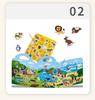 Nowa książeczka z żelowymi naklejkami dla dzieci DIY Puzzle manualne Zabawka Magiczna Książka Przenośna Edukacyjna Zabawa dla Niemowląt Powtarzalna Aktywność z Naklejkami