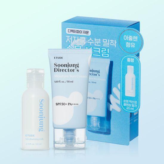 Etude Pure Director Moisture Sunscreen 50ml Promotion (with 65ml Mildly Acidic Cleansing Milk)