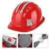 Worker Construction Site Protective Cap Ventilate ABS Hard Hat Reflective Stripe Safety Helmet