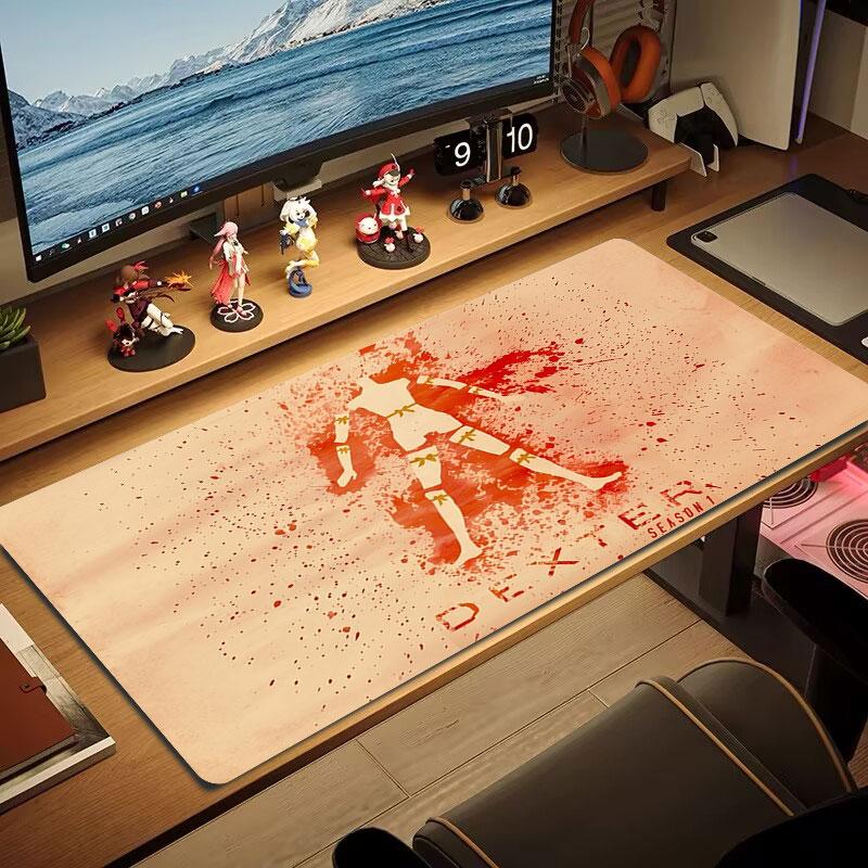 Blood Mystery Large Size Mouse Pad Large Gaming Table Cushion Nonslip Laptop Tablet Big Mousepad Xxl Mat Mini Pc Playmat With Lock Edge