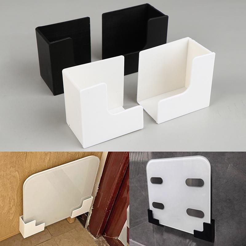 No-Drill Storage Rack Wall-Mounted Weight Scale Organizer With Strong Adhesiv Durable Plastic For Gym & Home