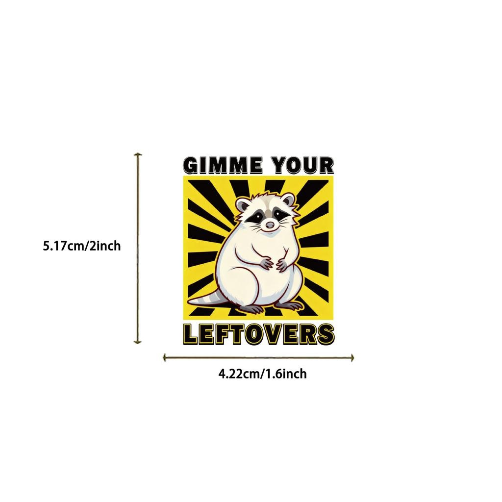 50pcs Cartoon Funny Possum Graffiti Sticker DIY Water Cup Stationery Laptop Scrapbook Luggage Decal
