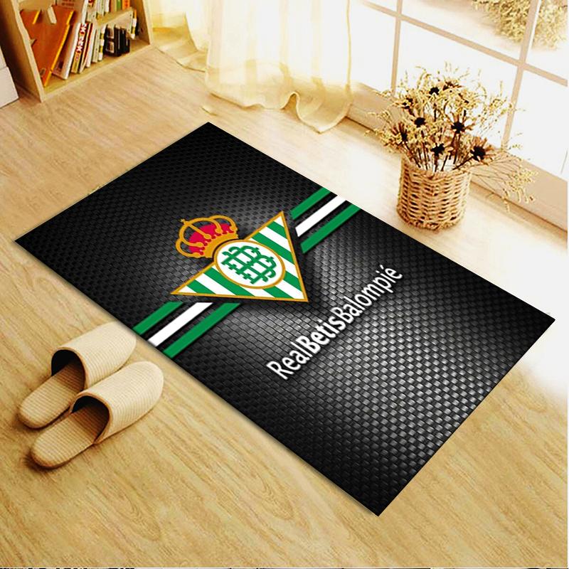 Nuovo Tappeto Real Betis 2025 per Soggiorno Camera da Letto Casa Decorazione Divano, Tappetino Antiscivolo per Giochi Bambini