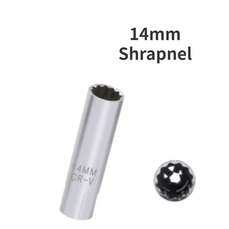 Universal-Zündkerzenstecker Zündkerzenschlüssel magnetische Schrapnell-Zündkerzen-Demontage automatisches Reparaturwerkzeug 12/14/16 mm