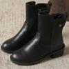 Women Winter Boots Anti Slip  New Genuine Leather Women Short Boots Large Size Wool Women Motorcycle Boots