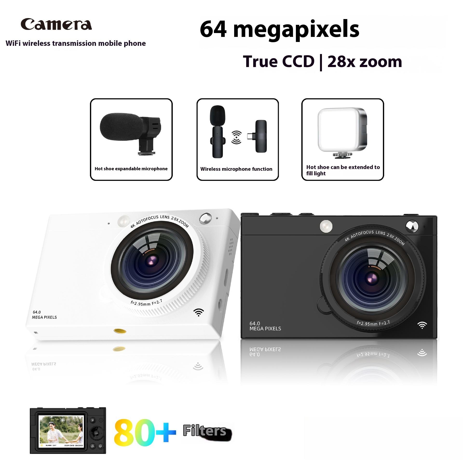 

Цифрова камера високої чіткості Beauty Selfie Retro 64 Million WiFi Camera Camera Student Card Machine