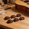 Gitarrenstimmwirbel-Knöpfe, Holz-Set mit 6 Ersatzknöpfen für Reparatur- und Instrumentenwartungsarbeiten Set-Verwendung