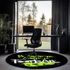 Fußball bedruckter runder Teppich Teppich Stuhlteppich Läufer Eingang Fußmatten, für Bürostuhl Wohnzimmer Schlafzimmer Küche.