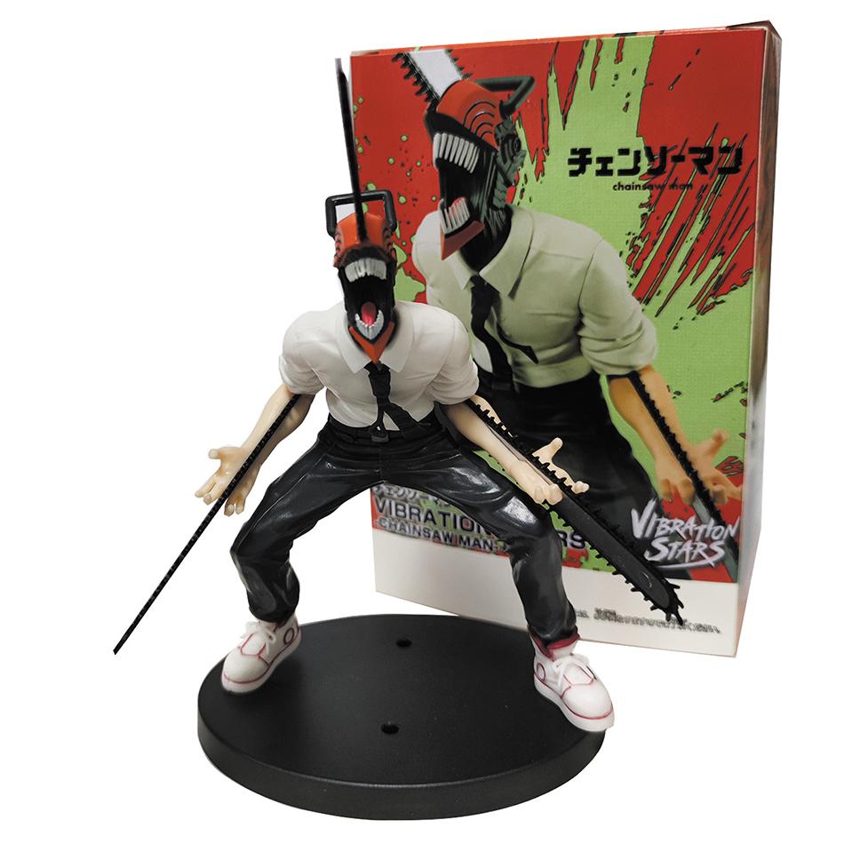 Hot 18cm Chainsaw Man Denji Pvc Action Figure Featuring Detachable Chainsaw Plus Foundation Anime Collectible Desktop Ornaments Model Playthings