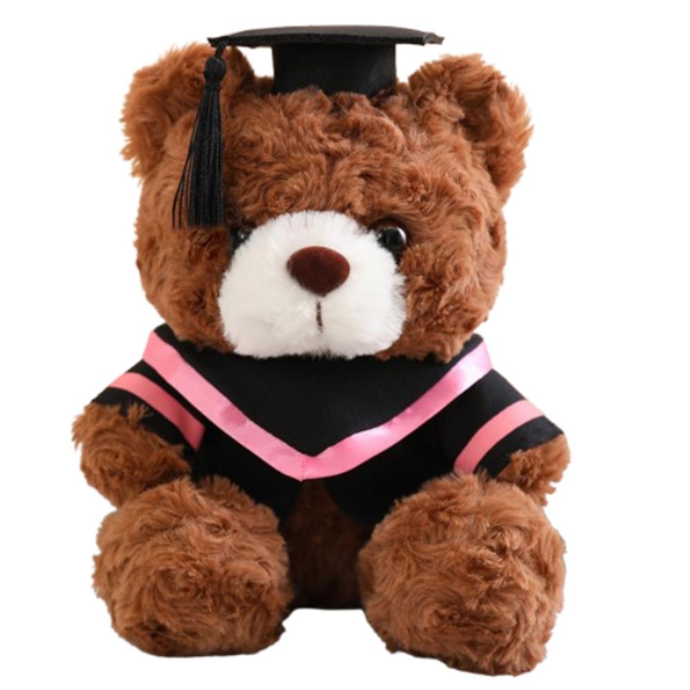 23/28cm Bachelor Bear Plush Toy Soft Bear Animal Doll Doctor Cap Graduation Bear Doll  Party Favors
