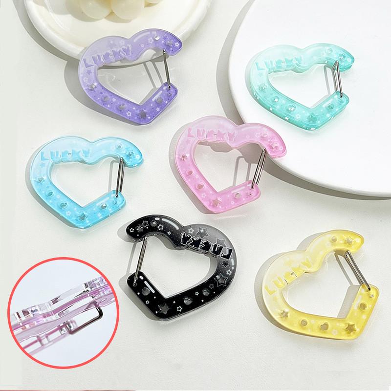 Akrylowy Brelok Kreskówkowy Uchwyt Ins Style Dom Uroczy Kształt Serca Dekoracja Na Zawieszkę Do Torby Haczyk DIY Wieszak Na Klucze