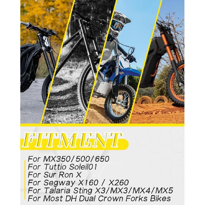 

Front Number Plate for MX350/500/650, DH Fork Name License for Tutti Tuttio Soleil01, Sur Ron X and More Electric Dirt Bikes, Minibikes, DH Bikes,