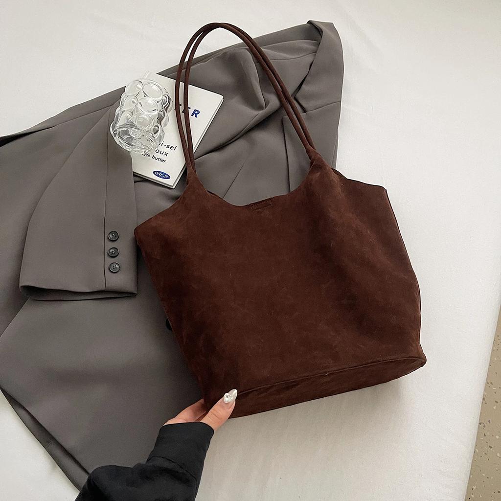 Genți de umăr retro din piele PU pentru femei, iarnă 2024, Y2K, tendință de modă coreeană, genți de tote pentru femei, genți de mână mari