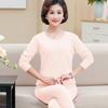Women's pure cotton thermal underwear set for mothers, autumn and winter wear
