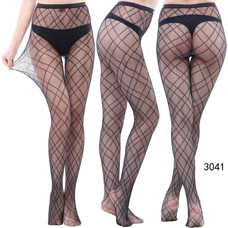 European & American Fashion Fishnet Pantyhose with Sexy Tattoo Lace Design