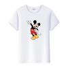 Funny Cartoon Tshirt Top Summer Blouses Short Sleeve T-shirt White Tee Mickey Mouse Graphic Clothes Gift Unisex
