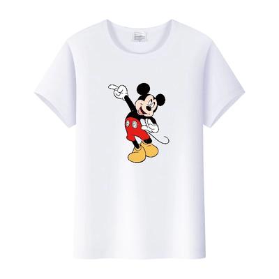 Funny Cartoon Tshirt Top Summer Blouses Short Sleeve T-shirt White Tee Mickey Mouse Graphic Clothes Gift Unisex