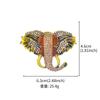 1PC Rhinestone Baroque Style Bear Shrimp Shape For Women Girls Animal Brooches Vintage Coat Suit Accessories Elephant Frog