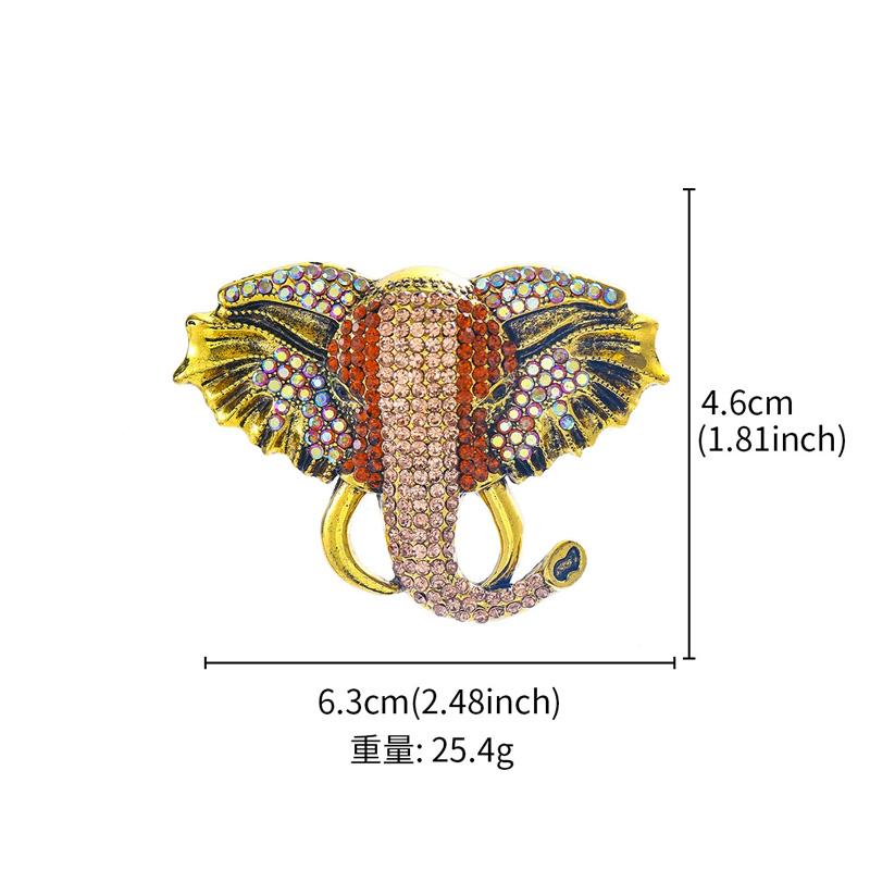 1PC Rhinestone Baroque Style Bear Shrimp Shape For Women Girls Animal Brooches Vintage Coat Suit Accessories Elephant Frog