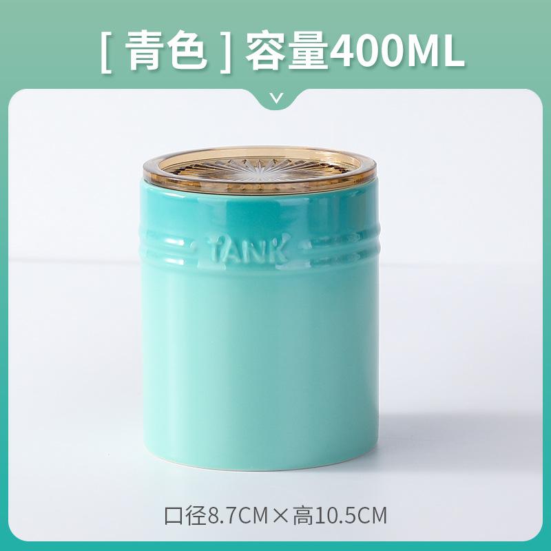 Colorful Ceramic Storage Tank Creative Household Kitchen Grains Coffee Flower Tea Candy With Lid Storage Box Sealed Jar