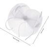 Vintage White Bow Knot Fascinator Hat with Mesh Veil Headpiece for Women Wedding Tea Party Church Special Occasion Accessories