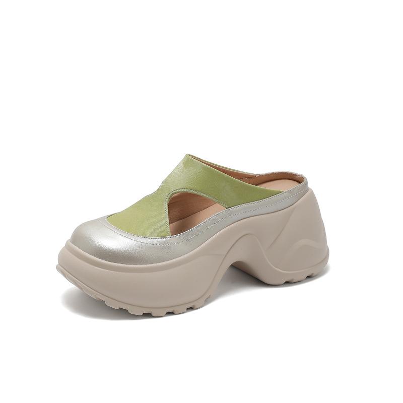 Platform sandals women's 2025 summer new sandals heightening bag head slippers super fairy super fire genuine explosion high value