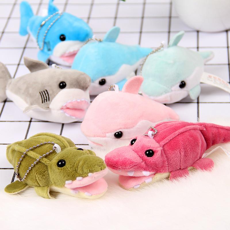 Cute Cartoon Red Green Crocodile Plush Toy Pendant For Childrens Room Decor