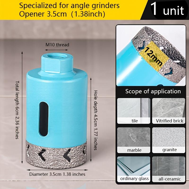 Diamond Hole Saw - 20mm-55mm M10 Shank Diamond Core Drill Bit, Dry/Wet Hole Opener, Ideal for Tile Granite Marble Glass Ceramic