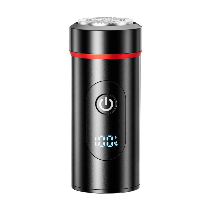 New Shaver Men's Electric Portable Shaving Razor Washing Head USB Charging Car Digital Display Mini Small Steel Gun