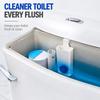 Slow-Release Toilet Bowl Cleaner Dispenser with Wall-Mounted Storage Rack – Plastic Material for Bathroom Organization