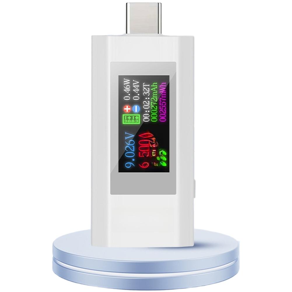 TypeC Charger Test Detector 430V Bidirectional Voltage Current Display with LCD Screen for QC 20 and QC 30 Devices