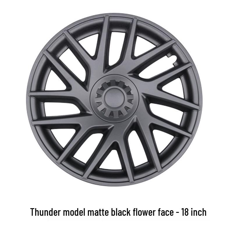 Full-Cover Hubcaps for Tesla Model 3: Stylish 18-Inch Thunder Wheel Covers