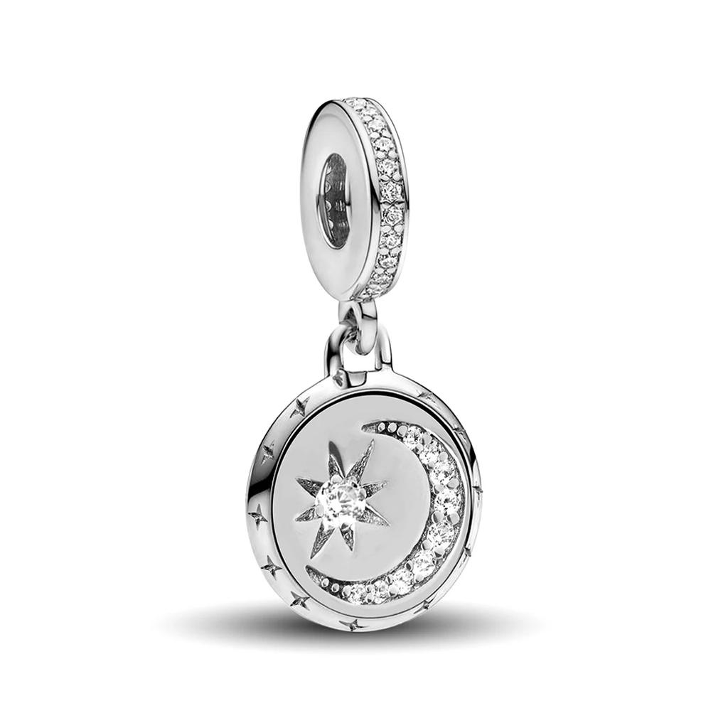 Copper Star Moon Series Cute Charms Beads Fit Diy Bracelet Bangle Making Gift Of High Quality Jewelry For Womens