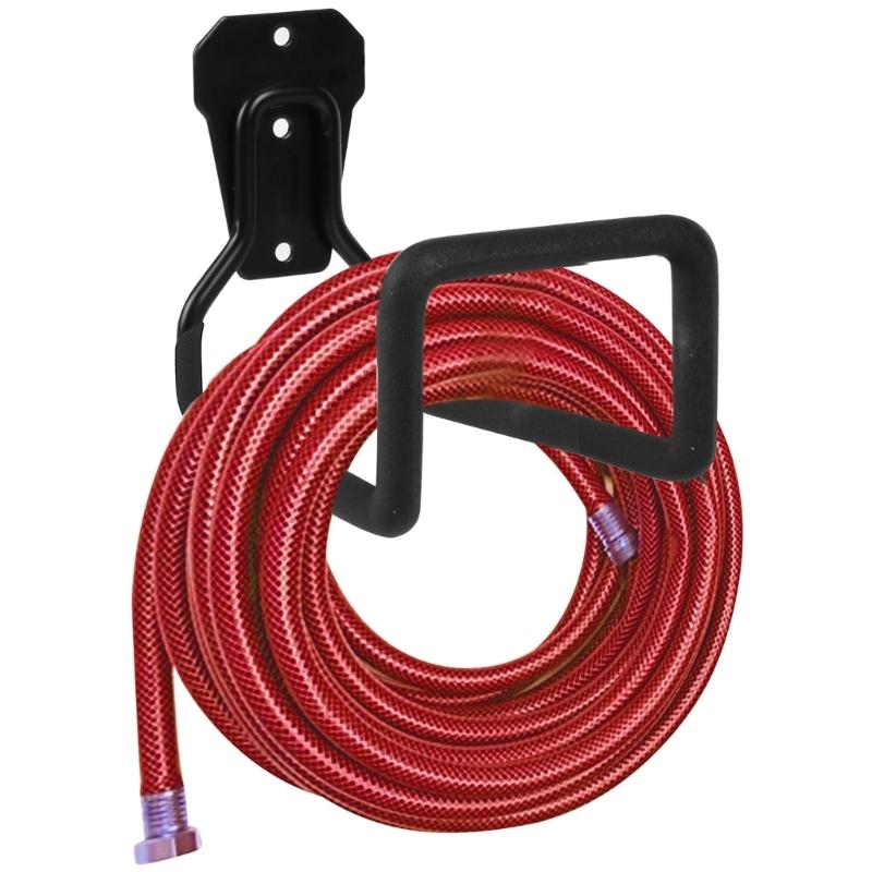 2 Pieces Sturdy Garage Hangers for Bikes and Ropes Water Pipe Holders Workshop Storage Solution Garden Tools Brackets