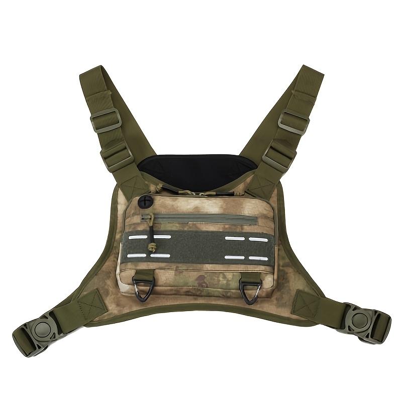 Tactical Vest Chest Bag Camping Backpack CS Rig Airsoft Pouch Holster Molle Men Shoulder Hunting Fishing Cycling Runnin Pouch