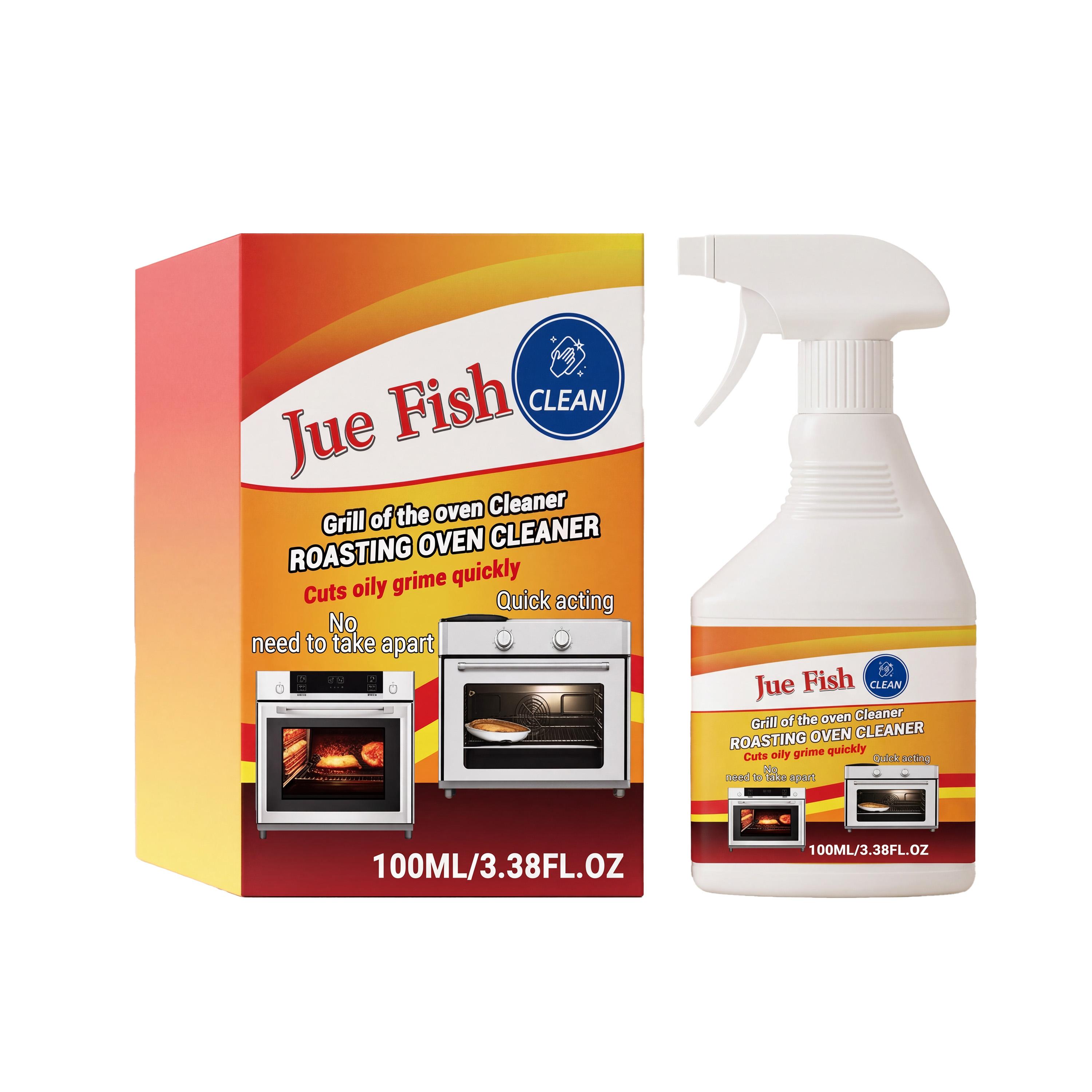 Jue-Fish Kitchen grease spray Cleaning spray for range hoods, stoves, and frying pans to remove heavy grease